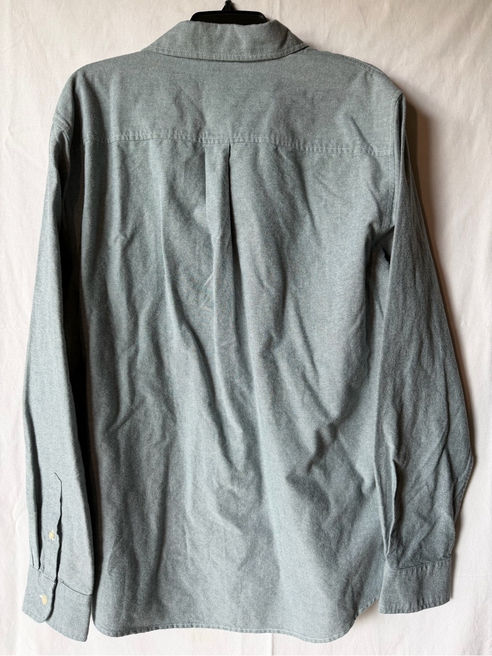 Chaps Men’s Button-Down Shirt in Heathered Sage Green - Picture 9 of 12